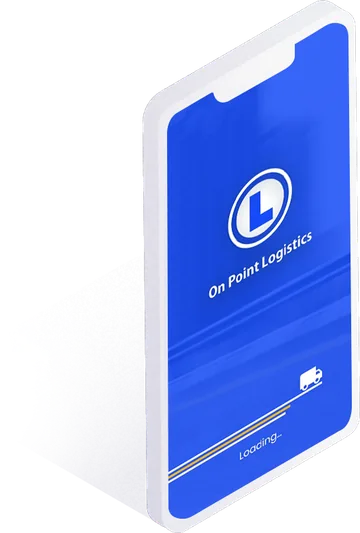 On Point Logistics carrier and shipper app opening screen